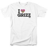 We Bare Bears Heart Grizz Men's 18/1 Cotton Short-Sleeve T-Shirt