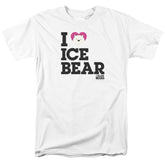 We Bare Bears Heart Ice Bear Men's 18/1 Cotton Short-Sleeve T-Shirt