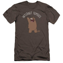 We Bare Bears Internet Famous Men's Ultra-Soft 30/1 Cotton Slim Short-Sleeve T-Shirt