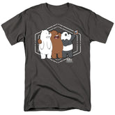 We Bare Bears Selfie Men's 18/1 Cotton Short-Sleeve T-Shirt