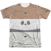 We Bare Bears Stack Men's Regular Fit Poly Cotton Short-Sleeve T-Shirt