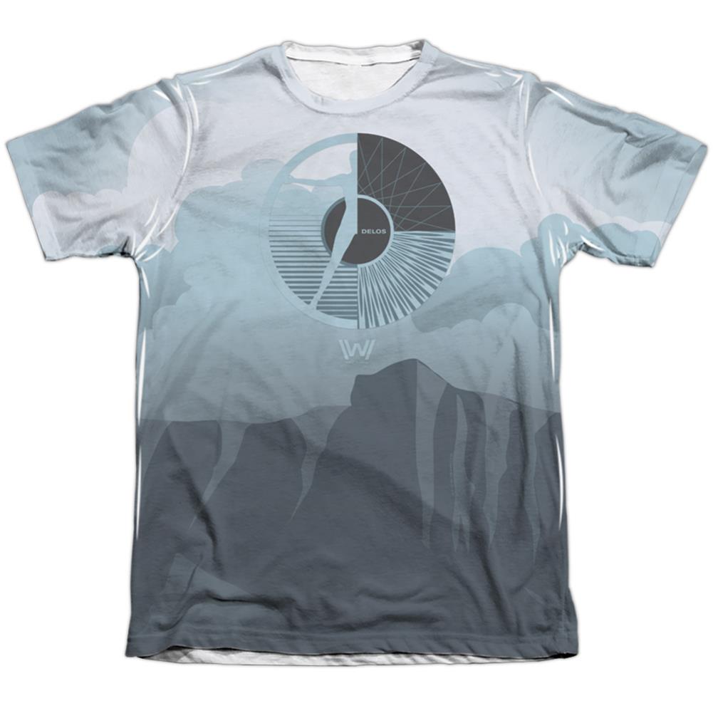 Westworld Landscape Men's Regular Fit Poly Cotton Short-Sleeve T-Shirt