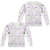 Where The Wild Things Are Wild Scribble (Front/Back Print) Men's Regular Fit Polyester Long-Sleeve T-Shirt