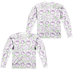Where The Wild Things Are Wild Scribble (Front/Back Print) Men's Regular Fit Polyester Long-Sleeve T-Shirt