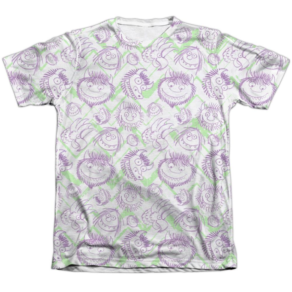 Where The Wild Things Are Wild Scribble Men's Regular Fit Poly Cotton Short-Sleeve T-Shirt