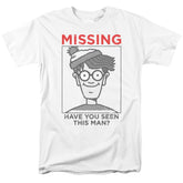 Where's Waldo Missing Men's 18/1 Cotton Short-Sleeve T-Shirt