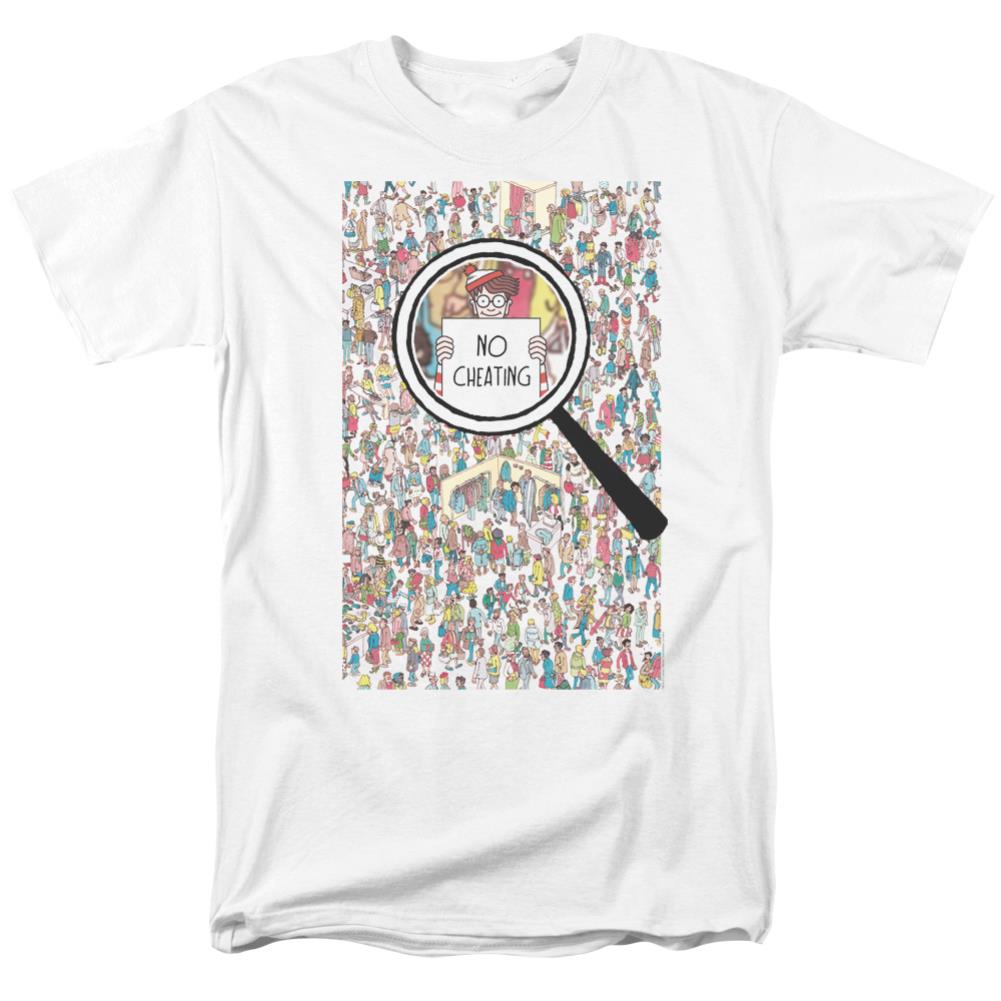 Where's Waldo No Cheating Men's 18/1 Cotton Short-Sleeve T-Shirt