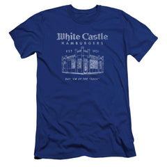 White Castle By The Sack Men's Ultra-Soft 30/1 Cotton Slim Short-Sleeve T-Shirt