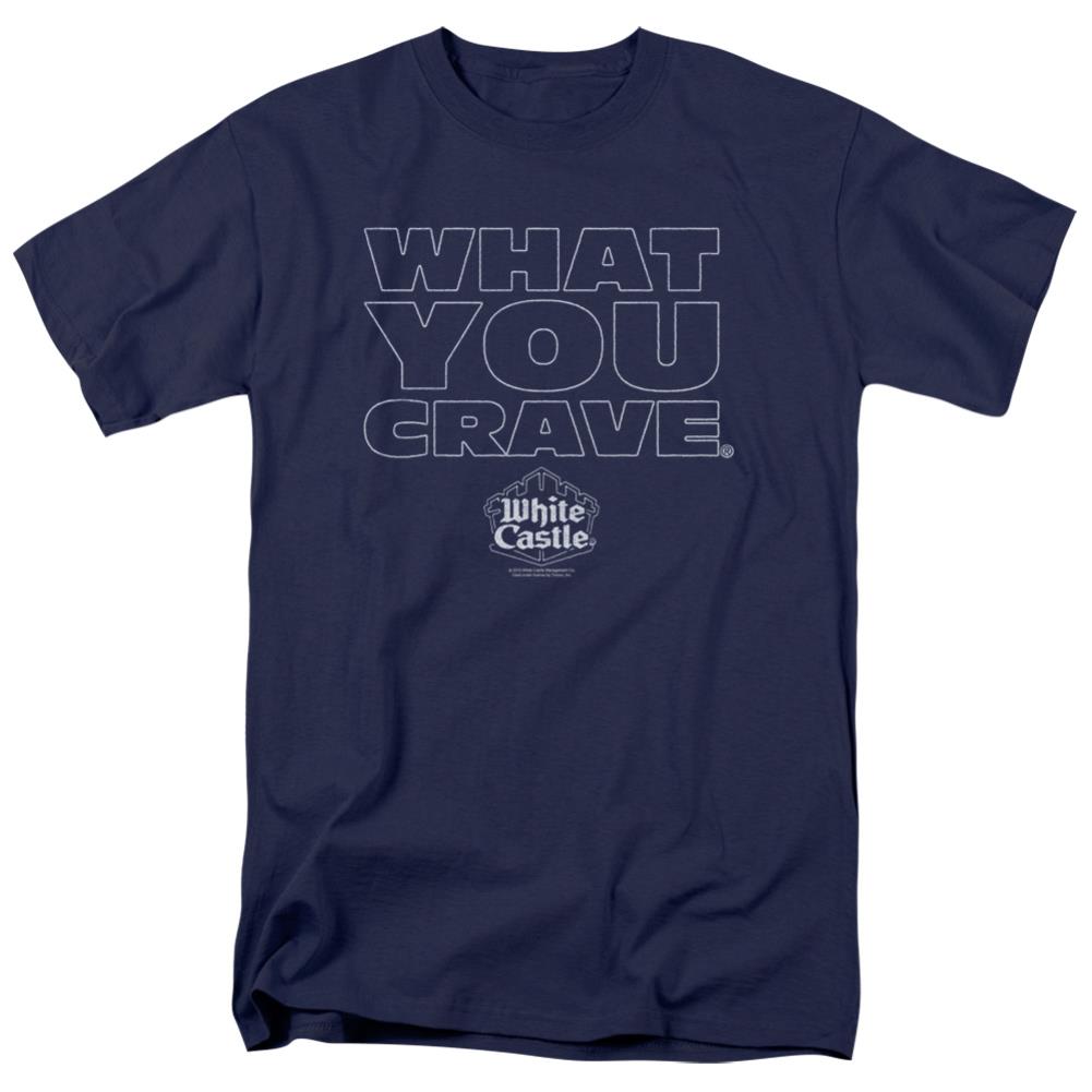 White Castle Craving Men's 18/1 Cotton Short-Sleeve T-Shirt
