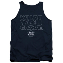 White Castle Craving Men's 18/1 Cotton Tank Top