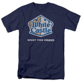 White Castle Distressed Logo Men's 18/1 Cotton Short-Sleeve T-Shirt