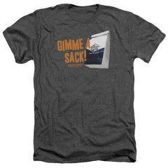 White Castle Gimmie A Sack Men's 30/1 Heather 60 40 Poly Short-Sleeve T-Shirt
