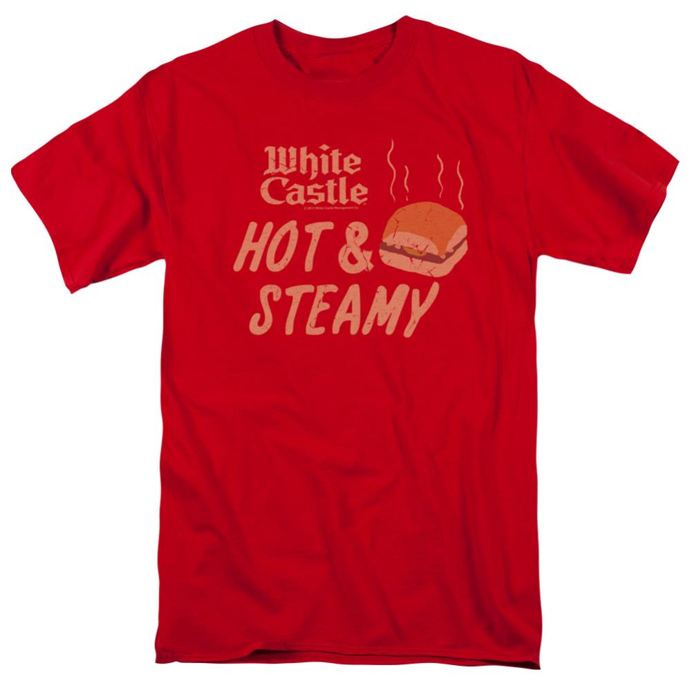 White Castle Hot & Steamy Men's 18/1 Cotton Short-Sleeve T-Shirt