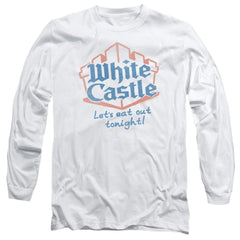 White Castle Let's Eat Men's 18/1 Cotton Long-Sleeve T-Shirt