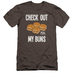 White Castle My Buns Men's Ultra-Soft 30/1 Cotton Slim Short-Sleeve T-Shirt