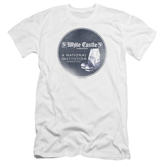 White Castle National Institution Men's Ultra-Soft 30/1 Cotton Slim Short-Sleeve T-Shirt