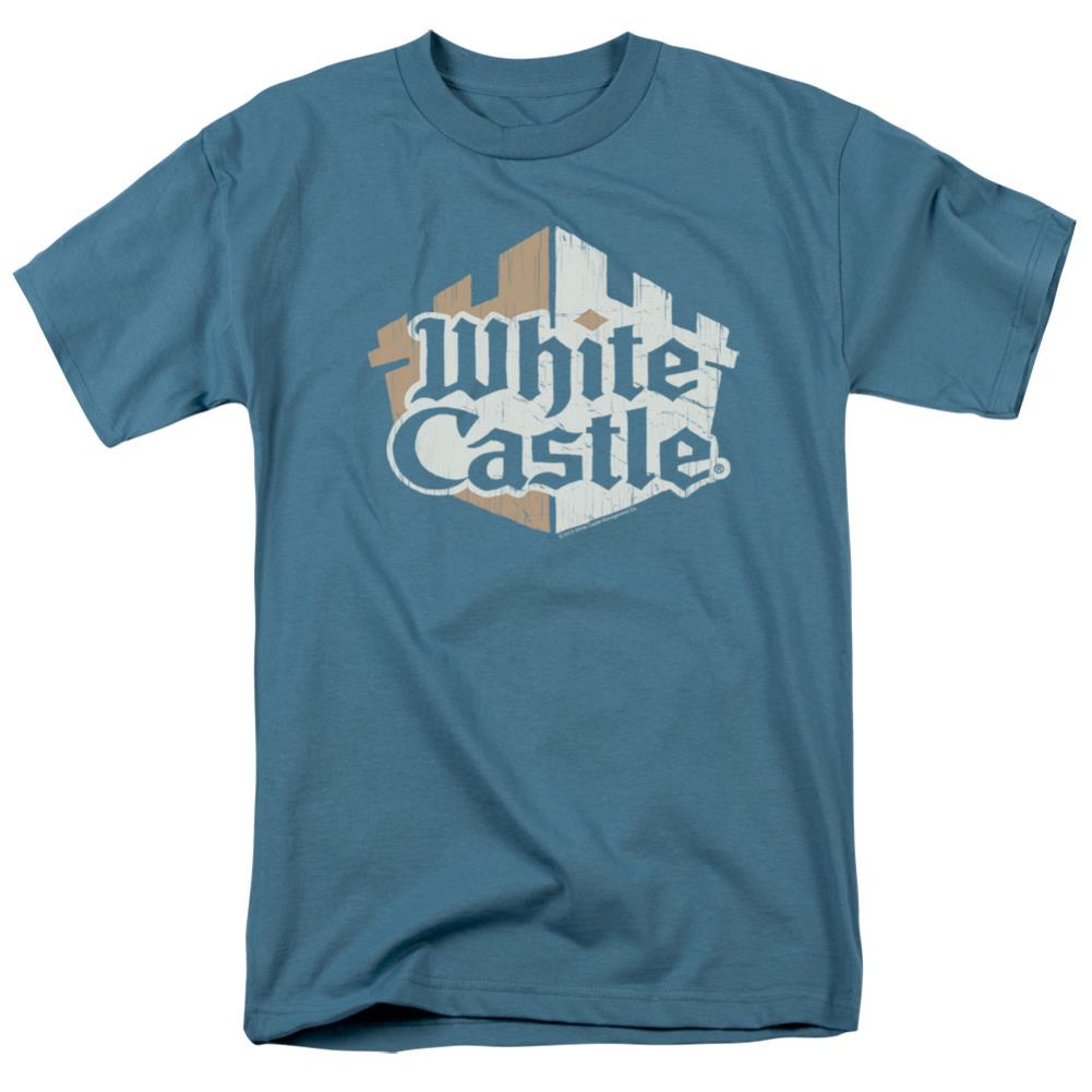 White Castle Torn Logo Men's 18/1 Cotton Short-Sleeve T-Shirt