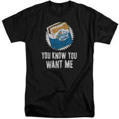 White Castle Want Me Men's 18/1 Tall Cotton Short-Sleeve T-Shirt