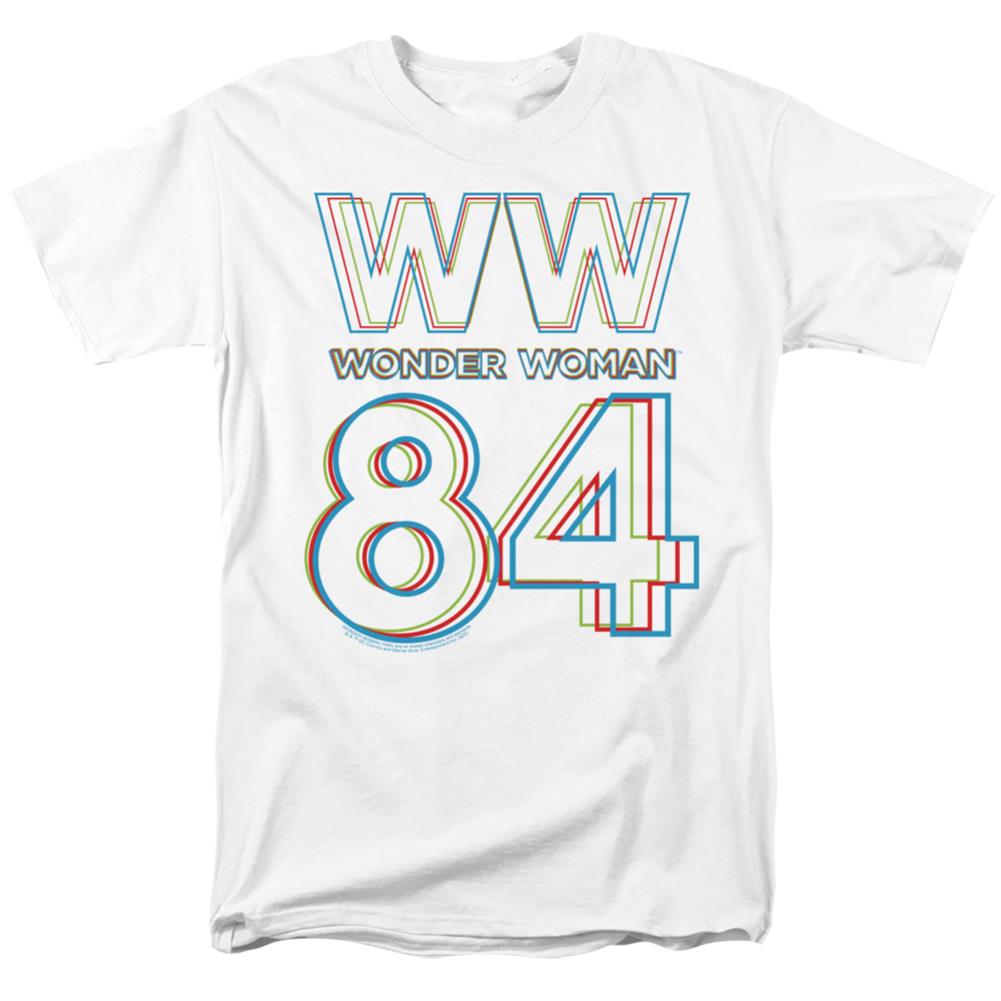 Wonder Woman 1984 3D Hype Logo Men's 18/1 Cotton Short-Sleeve T-Shirt