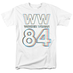 Wonder Woman 1984 3D Hype Logo Men's 18/1 Cotton Short-Sleeve T-Shirt