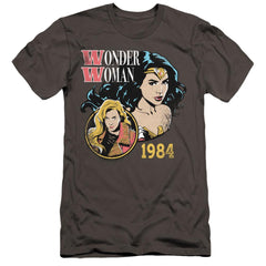 Wonder Woman 1984 84 Retro Men's Ultra-Soft 30/1 Cotton Slim Short-Sleeve T-Shirt