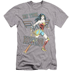 Wonder Woman 1984 Be The Hero Men's Ultra-Soft 30/1 Cotton Slim Short-Sleeve T-Shirt