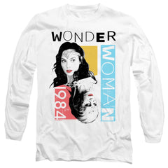 Wonder Woman 1984 Color Blocks Men's 18/1 Cotton Long-Sleeve T-Shirt