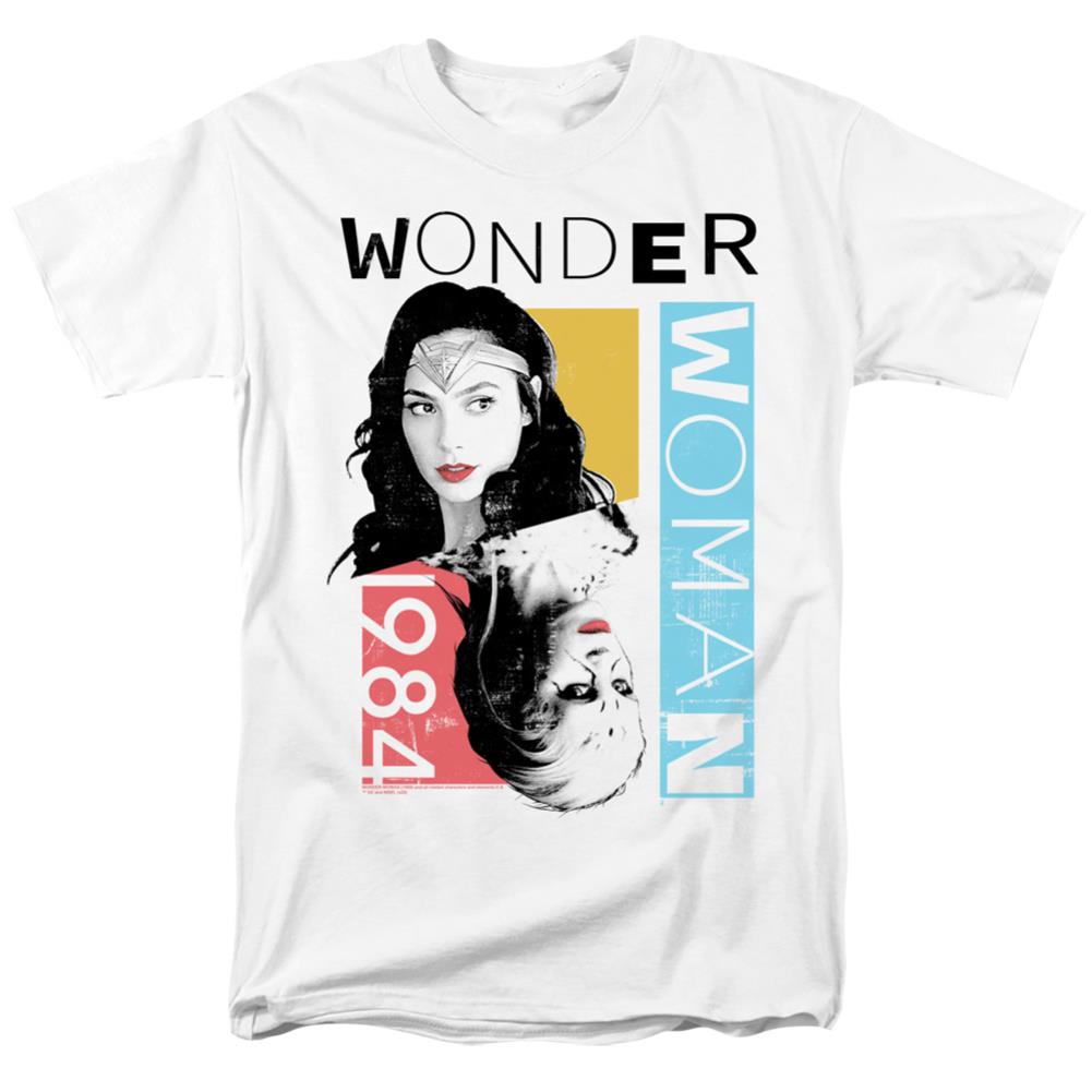 Wonder Woman 1984 Color Blocks Men's 18/1 Cotton Short-Sleeve T-Shirt