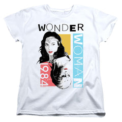 Wonder Woman 1984 Color Blocks Women's 18/1 Cotton Short-Sleeve T-Shirt
