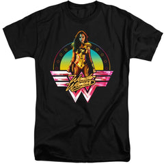 Wonder Woman 1984 Color Pop Men's 18/1 Tall Cotton Short-Sleeve T-Shirt