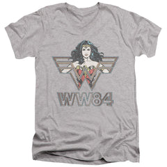 Wonder Woman 1984 In Symbol Men's 30/1 Cotton Slim V-Neck T-Shirt