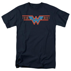 Wonder Woman 1984 Neon Beat Men's 18/1 Cotton Short-Sleeve T-Shirt