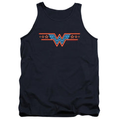 Wonder Woman 1984 Neon Beat Men's 18/1 Cotton Tank Top