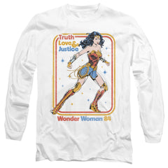 Wonder Woman 1984 Retro Justice 84 Men's 18/1 Cotton Long-Sleeve T-Shirt