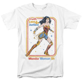 Wonder Woman 1984 Retro Justice 84 Men's 18/1 Cotton Short-Sleeve T-Shirt