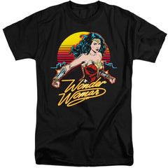 Wonder Woman 1984 Skyline Men's 18/1 Tall Cotton Short-Sleeve T-Shirt