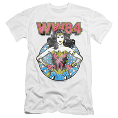 Wonder Woman 1984 Star Circle Men's Ultra-Soft 30/1 Cotton Slim Short-Sleeve T-Shirt