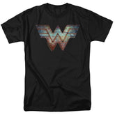 Wonder Woman 1984 Static Logo Men's 18/1 Cotton Short-Sleeve T-Shirt