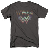 Wonder Woman 1984 Static TV Lines Men's 18/1 Cotton Short-Sleeve T-Shirt
