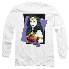 Wonder Woman 1984 Strike A Pose Men's 18/1 Cotton Long-Sleeve T-Shirt