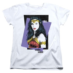 Wonder Woman 1984 Strike A Pose Women's 18/1 Cotton Short-Sleeve T-Shirt