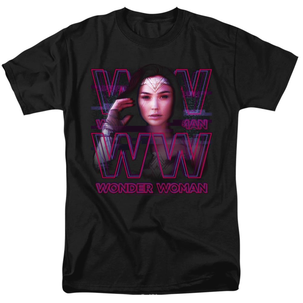 Wonder Woman 1984 Vaporwave Wonder Woman Men's 18/1 Cotton Short-Sleeve T-Shirt