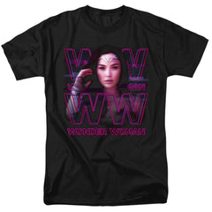Wonder Woman 1984 Vaporwave Wonder Woman Men's 18/1 Cotton Short-Sleeve T-Shirt