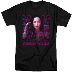 Wonder Woman 1984 Vaporwave Wonder Woman Men's 18/1 Tall Cotton Short-Sleeve T-Shirt