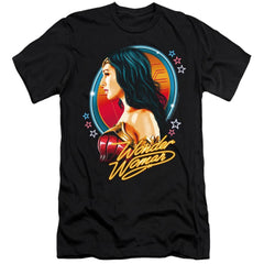 Wonder Woman 1984 Warrior 84 Men's Ultra-Soft 30/1 Cotton Slim Short-Sleeve T-Shirt