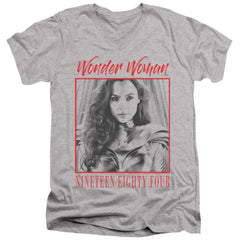 Wonder Woman 1984 Wonder Chic Men's 30/1 Cotton Slim V-Neck T-Shirt