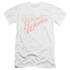 Wonder Woman 1984 Wonder Lines Men's Ultra-Soft 30/1 Cotton Slim Short-Sleeve T-Shirt