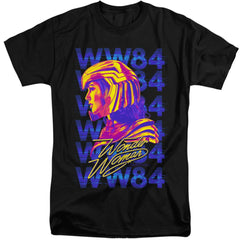 Wonder Woman 1984 WW84 Repeat Men's 18/1 Tall Cotton Short-Sleeve T-Shirt