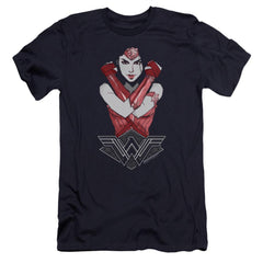 Wonder Woman Movie Amazon Men's Ultra-Soft 30/1 Cotton Slim Short-Sleeve T-Shirt