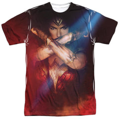 Wonder Woman Movie Arms Crossed Men's Regular Fit Polyester Short-Sleeve T-Shirt